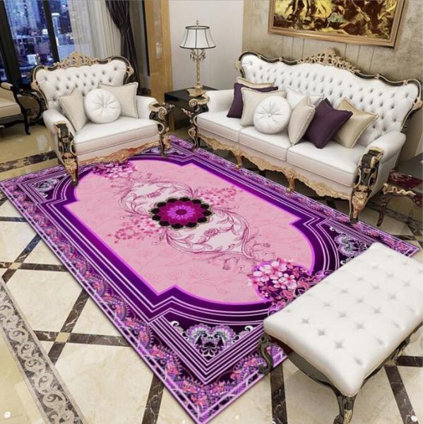 Polyester Fiber Living Room Floor Carpets Modern Simple Household Bedroom Sofa Carpets