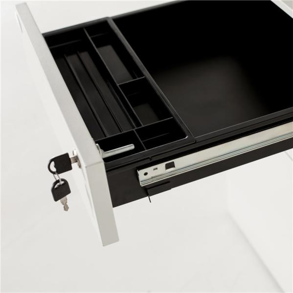 Modern 3 Drawers Steel Mobile Pedestals Metal Filing Storage Cabinet