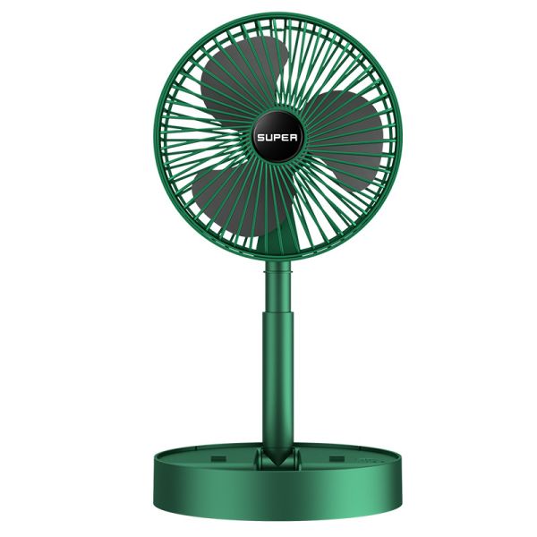 Desktop Office USB Charging Folding Telescopic Fan Mini Portable Electric Fan Plastic