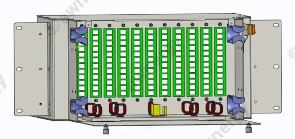 SC/APC アダプタータイプ DA-ODFU 144F 光ファイバー配送フレームユニット ファイバーネットワークのための完璧なソリューション