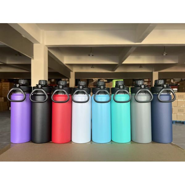 32oz/64oz Vacuum Flask Water Bottle for Direct Drinking at Sport GYM Stainless Steel