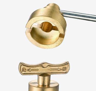 1501 Female x Female Butterfly Handle Magnetic Lockable Brass Ball Valve Sizes DN15 DN20 DN25 DN32 DN40 DN50