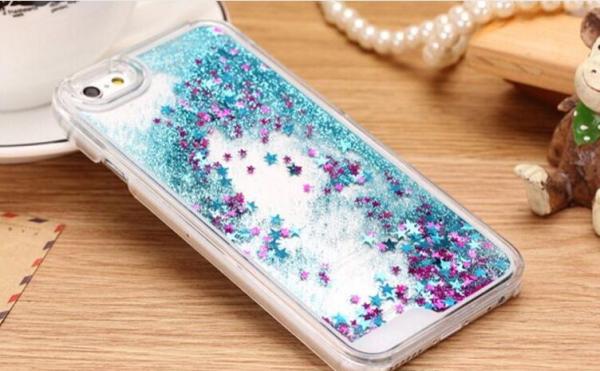 Glitter Star Quicksand Liquid PC Hard Case Shining Cover For iPhone 4 5 6 plus j5 j7 S7
