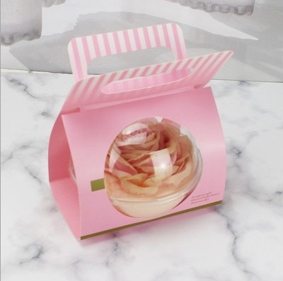 Salad Bowl with Lid Paper Card Dimension 13.5* 5.3 6.5 cm Convenient and Eco-Friendly