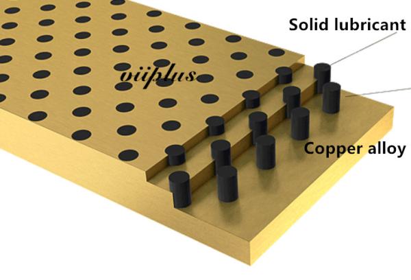 Solid Bronze Self Lubricating Bearing | Graphite Slide Wear Plate