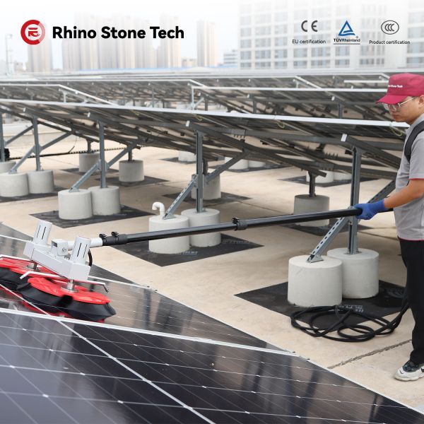 Water Fed Solar Panel Cleaning Telescopic Brush PV Cleaning Solar System Cleaning Tools