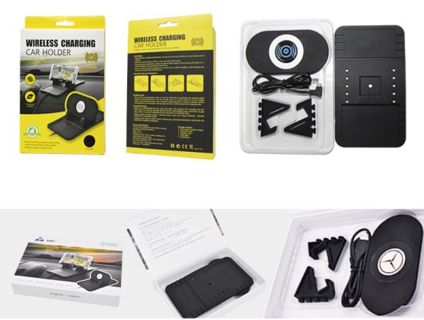 OEM 10W 7.5W Silicon Car Mount QI Wireless Car Charger