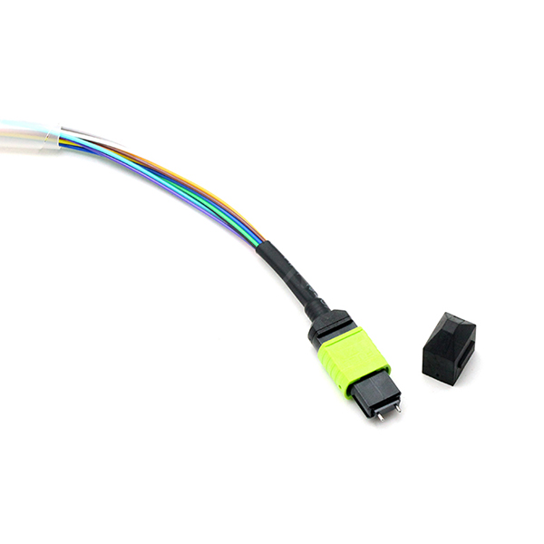 Length Customized MPO Fanout Cable 12 Fibers OM5 50/125 100G Hytrel Jacket