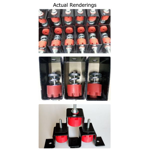 Resilient Joiner Bracket Ceiling Rubber Vibration Isolator