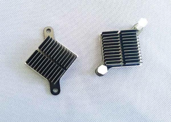 CNC Machining Metal Parts Black Anodized Cnc Machined Components Aluminum Cooling Fin Radiator Heat Sink