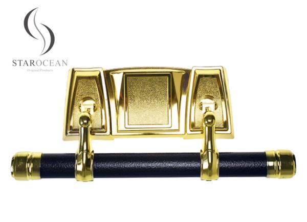 Résistance solide d'or de cercueil de barre brillante d'oscillation pour la poignée de cercueil