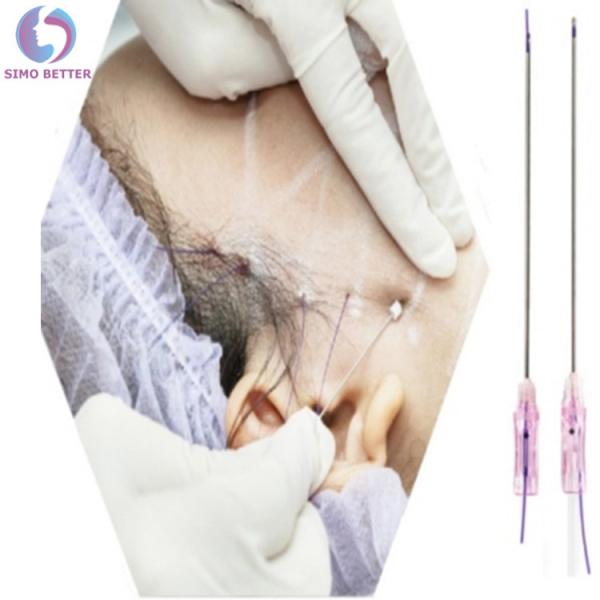 Sterile Needle Cosmetics Micro Cannulas Cog For Face Lift PCL 3d Meso Thread