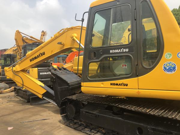 Komatsu PC60 Used Excavator With A Push Knife Digger Zero Tail Swing