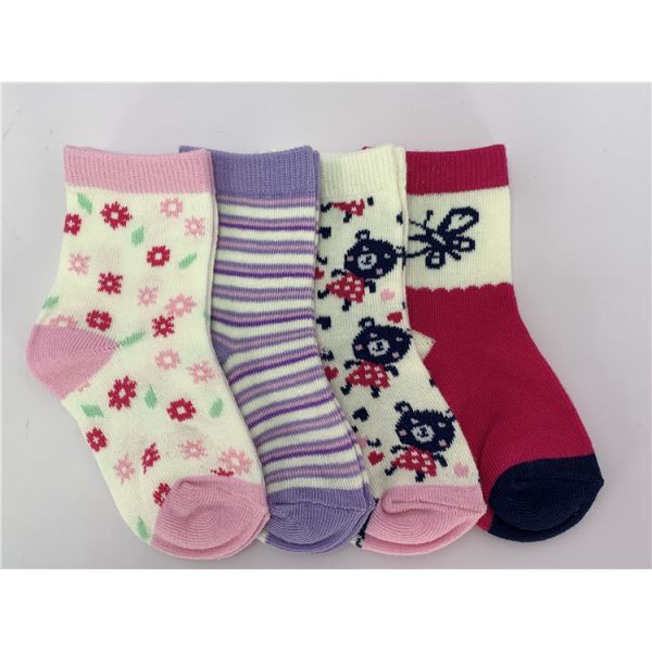 Cartoon Pattern Organic Cotton Socks for Children Comfortable and Popular Infant Wear