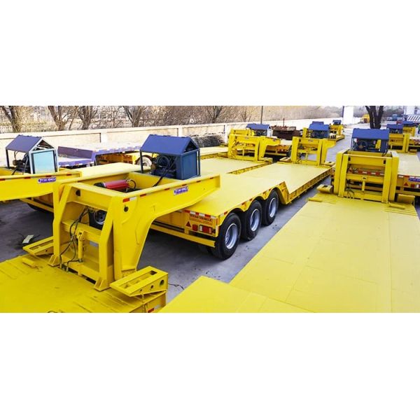 3-осевой экскаваторный трейлер Lowboy Excavator Loading Gooseneck Trailer