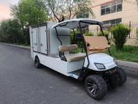 Camión eléctrico de golf con cubos de carga Granjas Transporte de mercancías Fábricas en movimiento