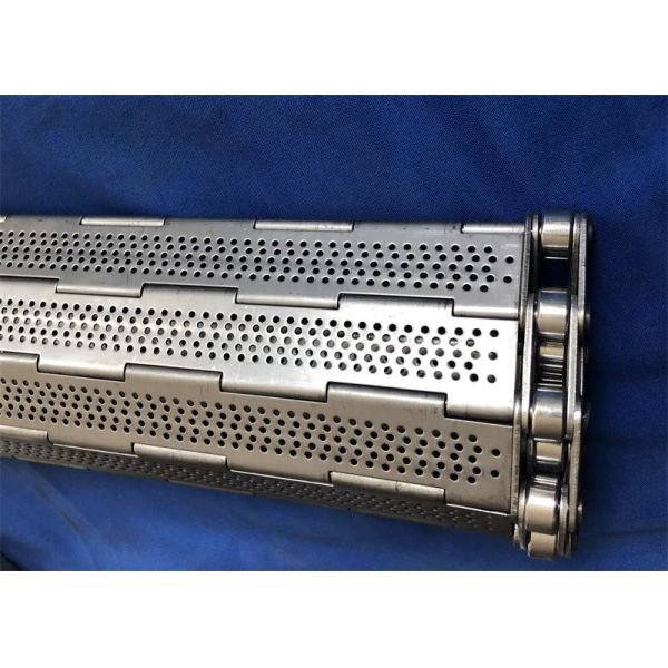 Stainless Steel Perforated Chain Link Plate Conveyor Belt Hinged Plate Mesh Belt
