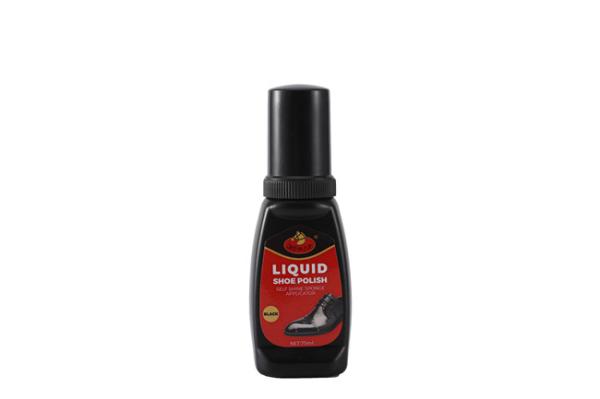 Cor preta 2,46 Fl. Oz. Liquid Shoe Polish Sponge Instant Shine Ultra-Brilliant Leather Lanolin Nutrients Boots de couro
