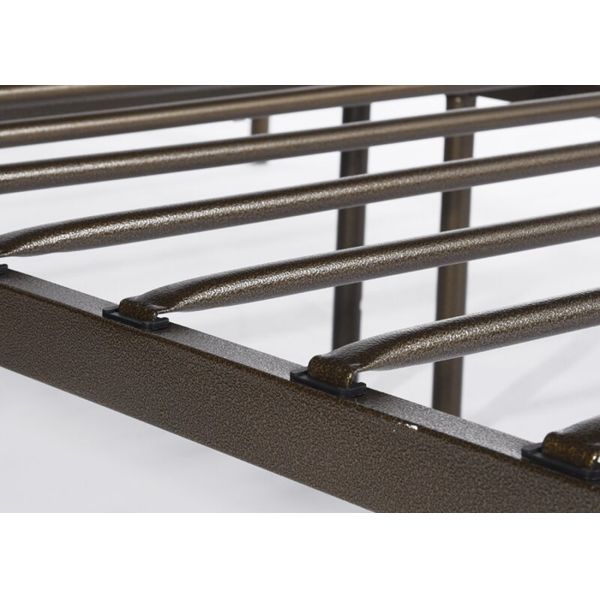 Modern light industrial steel pipe bed frame