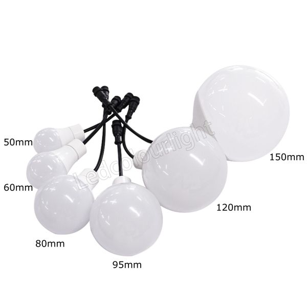 150mm DMX RGB Pixel Bulb Light Stage Nightclub Ceiling Hanging Pixel Light Bulb