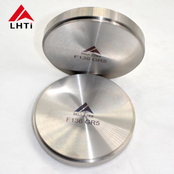 Silver Titanium Alloy Round Discs Polished Surface 150mm-1300mm Diameter 35mm-550mm