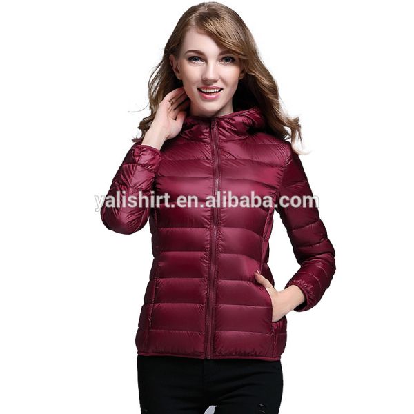 Wholesale stock down jacket high quality cheap puffer jacket for women