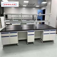 Banco de trabajo de laboratorio de química configurable Número de estanterías