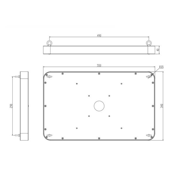 RFID Верхн-установило портальную антенну пользы 14dBi RFID, автоматическое обнаружение направления