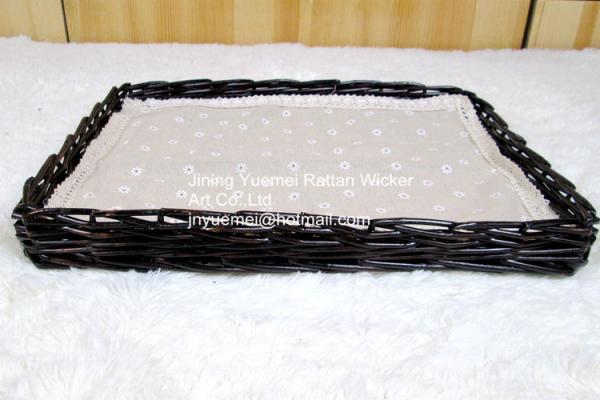 2016 wicker tray storage tray harmless customized home use square shape with liner