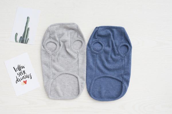 Fitwarm  Handsome Chic Waffle Onesies Cotton Dog And Cat Clothes