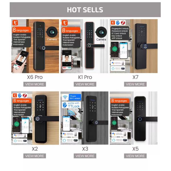 Алюминиевый сплав Антиблокировочный биометрический отпечаток пальца без ключа Туя умный дверной замок электронный цифровой умный дверной замок