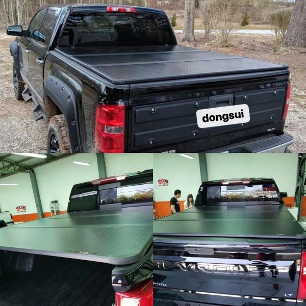 Крышка Tonneau оптового черного цвета изготовителя OEM алюминиевая трудная складывая для дверей D- МАКСИМАЛЬНЫХ 2013 4