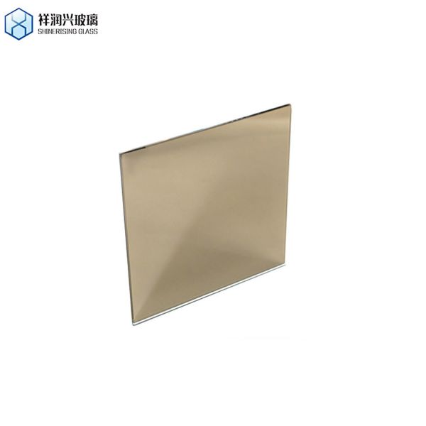 Customized Request 4mm Clear / Colored Golden Reflective Two Way Mirror Customization