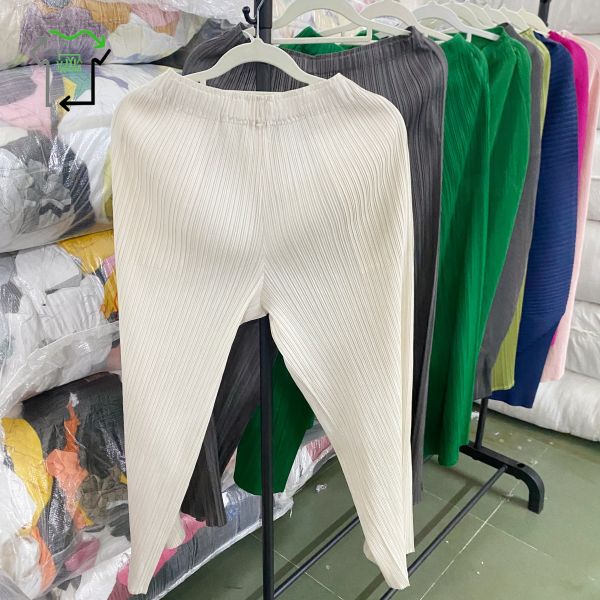 All Season Used Women's Pants Pleated Second Hand Chinese Pants Grade A