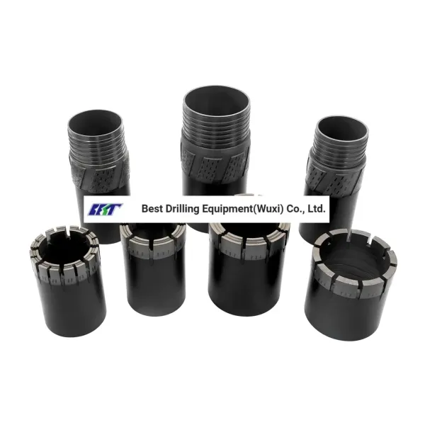 Diamond Core Drill Bits and Core Barrels for Drilling with Different Waterways