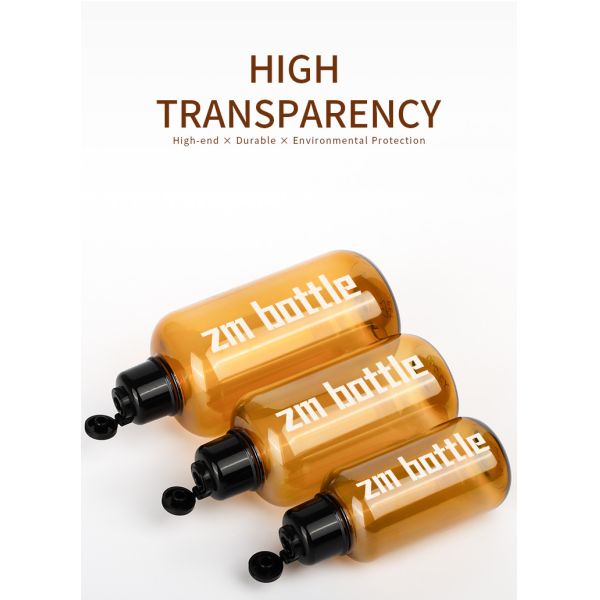 Customized Design Soft Touch Flip Cap Packaging Body Lotion Shampoo Bottle