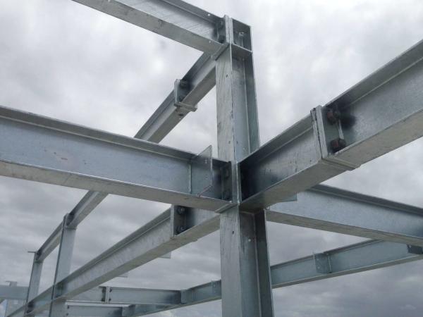 Q355 Welded H Section Steel Workshop Construction with C/Z Section Purlin