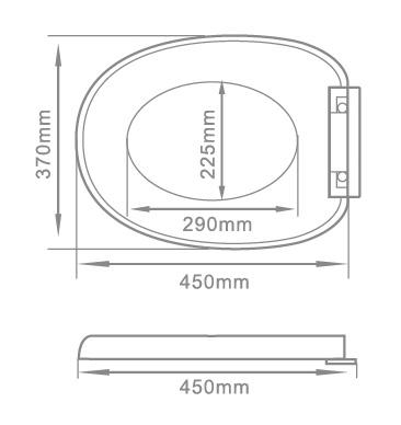European novelty design soft close toilet seat cover PP or UF material from China Xiamen