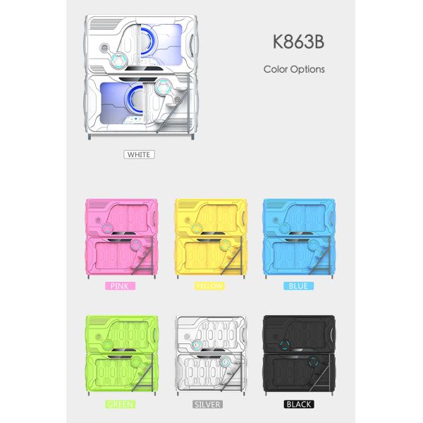 Blue Space Pod Bed Flame Retardant ABS Material For Hotels Anti - Slip Ladder