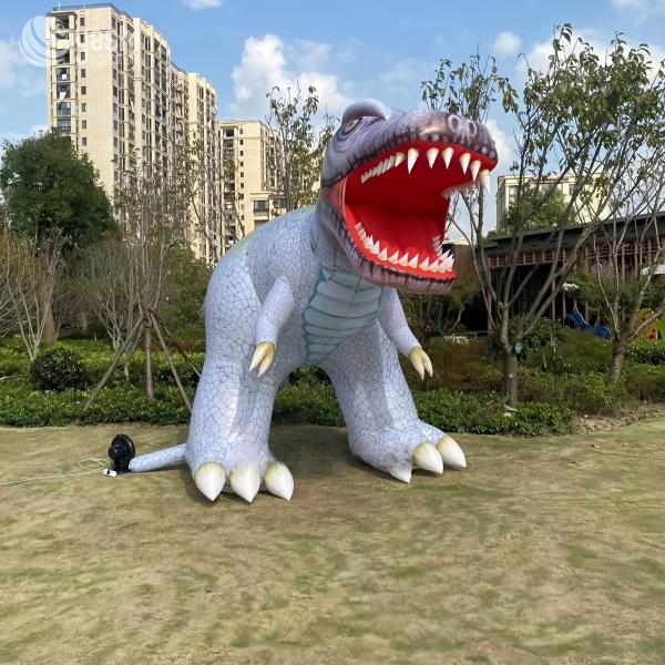 Outdoor Cartoon Dinosaur Inflatable Decorations For Beach Mall