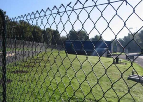 Galvanized Steel Chain Link Fence Fabric , 4 Feet Height Chain Link Wire Mesh