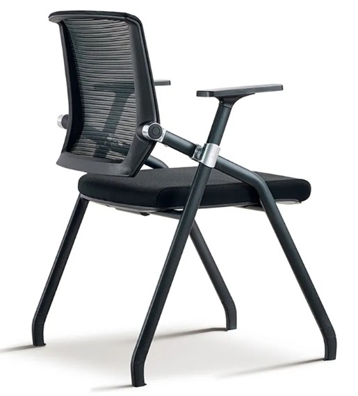 Wholesale Strong Leg Black Plastic Chair Mesh Office Chair Foldable Office Chair
