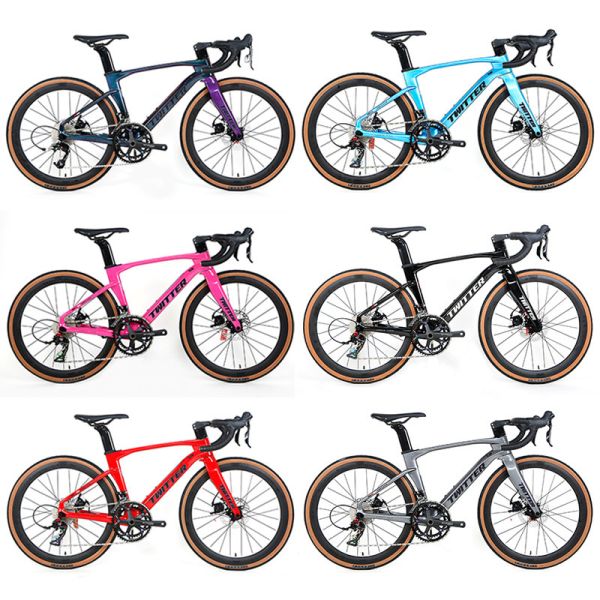 22 Speed Carbon Kids Bike Disc Brake 12x142mm Thru Axle Aero Carbon For Racing