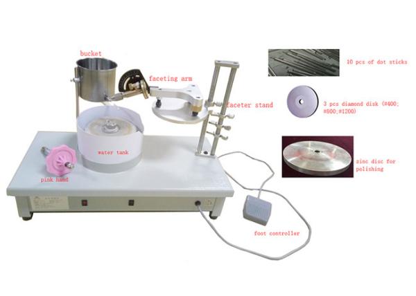 Gem Lapidary Equipment 170-180W com ambos funções de lapidação/de lustro FJM-2014A