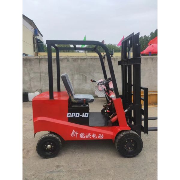 1 Ton 4 Wheel Counterbalance Forklift Lead Acid And Lithium Batteries
