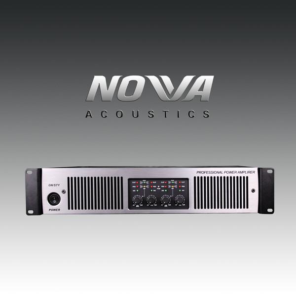 Double Channel 2U Stereo Power Amplifier , Pro Audio Amplifier 20Hz - 25KHz
