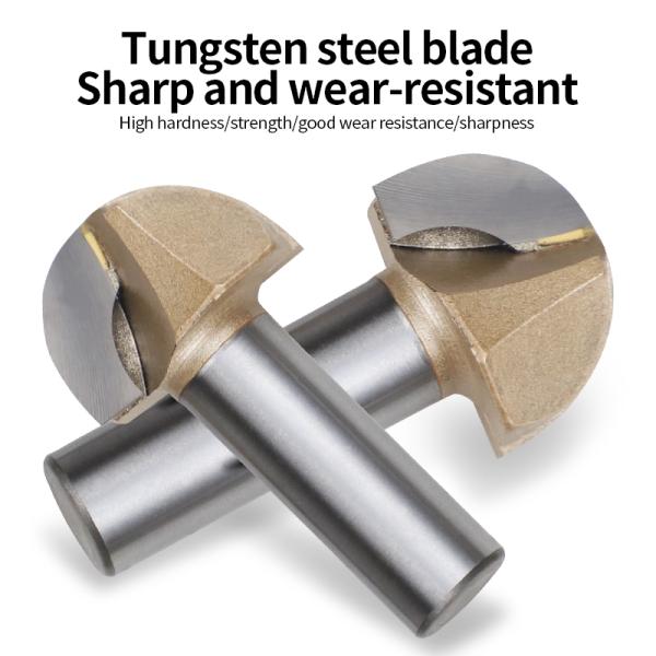 Tideway Woodworking Router Tools Round Bottom Cleaning Profiling Gove Core Box Router Bit for Cnc Router