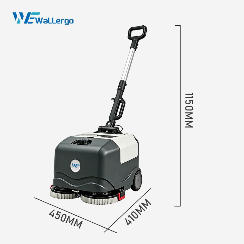 Hotsale Small Floor Scrubber Battery Powered 120 Minutes Run Time Hand Push Floor Washing Machine Applicable to Hotel School