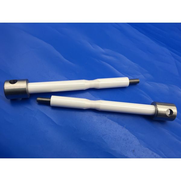 Zirconia Ceramic Valve Rod / Ceramic Plunger  with Metal Housing for Pump