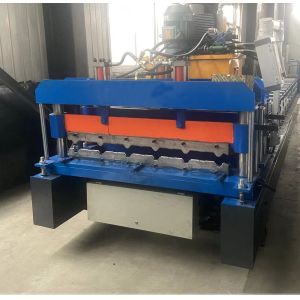 O rolo trapezoidalmente da telha de telhado que forma a máquina com as 18 estações simples não estrutura nenhuma poluição